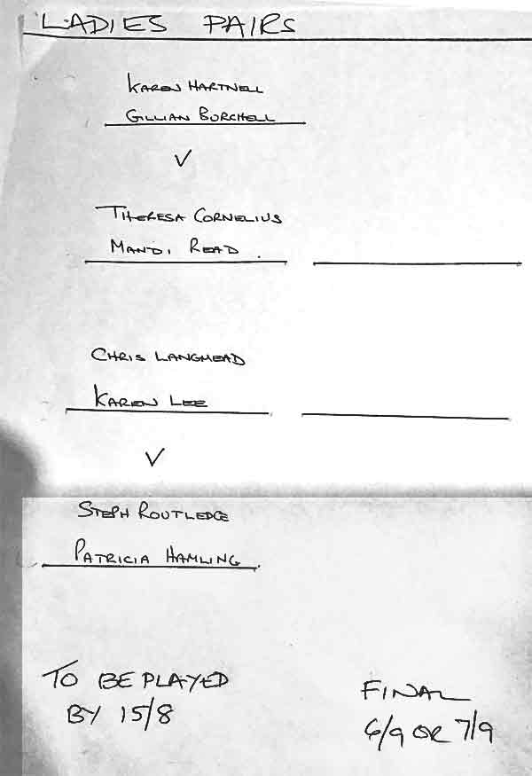 competition draw.