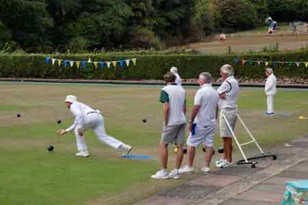 Bowlers on the green.