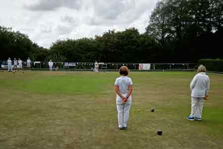 Bowlers on the green.