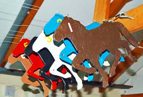 picture of wooden horses
