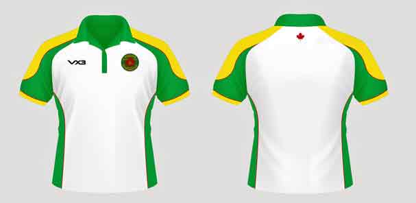 club shirt front and back view